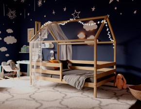 Кровать-домик 80*160 без покраски в Коротчаево - korotchaevo.mebel24.online | фото 2