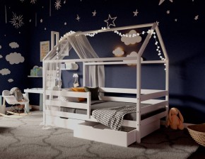 Кровать-домик 80*190 Белый в Коротчаево - korotchaevo.mebel24.online | фото