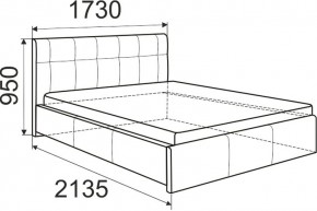 Кровать Изабелла с латами Newtone light beige 1600x2000 в Коротчаево - korotchaevo.mebel24.online | фото 6