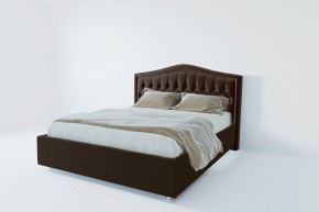 Кровать Калининград с ПМ 1200 (экокожа коричневая) в Коротчаево - korotchaevo.mebel24.online | фото 2
