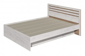 Кровать Лиана 1.6 (Дуб Крафт Белый/Дуб Крафт Золотой) в Коротчаево - korotchaevo.mebel24.online | фото