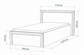 Кровать односпальная Нобиле Кр-90 в Коротчаево - korotchaevo.mebel24.online | фото 2