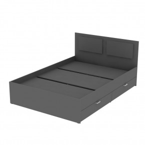 Кровать Ольга L37 (1200) 4 ящика (Графит) в Коротчаево - korotchaevo.mebel24.online | фото