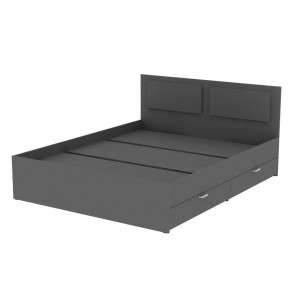 Кровать Ольга L45 (1200) 2 ящика (Графит) в Коротчаево - korotchaevo.mebel24.online | фото