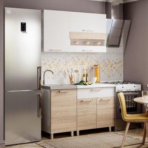 Кухня Айсбери 1.2 м (Белый/Дуб Сонома) в Коротчаево - korotchaevo.mebel24.online | фото