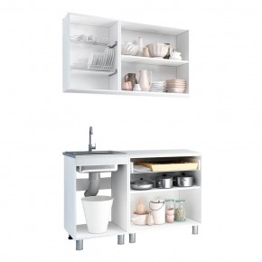 Кухня Айсбери 1.2 м (Белый/Дуб Сонома) в Коротчаево - korotchaevo.mebel24.online | фото 2