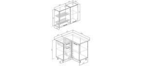 Кухонный гарнитур Антик 1000*1000 (Стол. 26мм) в Коротчаево - korotchaevo.mebel24.online | фото 2