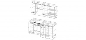 Кухонный гарнитур Белый Глянец 1800 (Стол. 38мм) в Коротчаево - korotchaevo.mebel24.online | фото 2