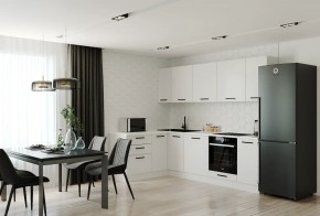 Кухонный гарнитур Белый Глянец 2600*1600 (Стол. 26мм) в Коротчаево - korotchaevo.mebel24.online | фото