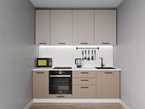 Кухонный гарнитур Каппучино 2200 h950 (Стол. 26мм) в Коротчаево - korotchaevo.mebel24.online | фото
