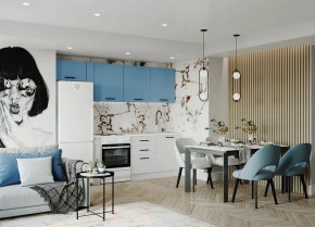 Кухонный гарнитур Капри 2550 (Стол. 38мм) в Коротчаево - korotchaevo.mebel24.online | фото 1