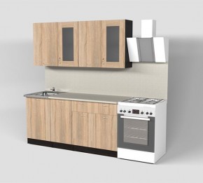 Кухонный гарнитур Симона демо 1700 (Венга/Дуб Сонома) в Коротчаево - korotchaevo.mebel24.online | фото 1