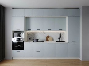 Кухонный гарнитур Смоки 3400 (Стол. 26мм) в Коротчаево - korotchaevo.mebel24.online | фото