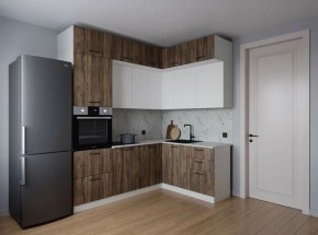 Кухонный гарнитур Старое Дерево 2200*1700 (Стол. 38мм) в Коротчаево - korotchaevo.mebel24.online | фото