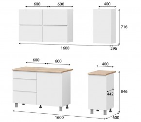 Кухонный гарнитур Токио (1600) Серия 3 в Коротчаево - korotchaevo.mebel24.online | фото 3