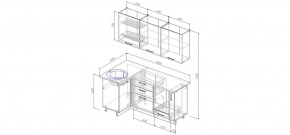 Кухонный гарнитур угловой Капри 1000*1800 (Стол. 38мм) в Коротчаево - korotchaevo.mebel24.online | фото 2