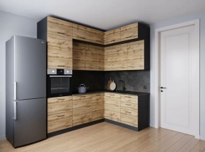 Кухонный гарнитур угловой Крафт 2200*1700 (Стол. 26мм) в Коротчаево - korotchaevo.mebel24.online | фото