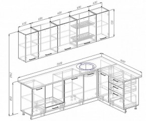 Кухонный гарнитур угловой Пайн 2600х1600 (Стол. 38мм) в Коротчаево - korotchaevo.mebel24.online | фото 2