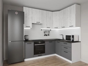 Кухонный гарнитур угловой Санторини 2200*1600 h950 (Стол. 38мм) в Коротчаево - korotchaevo.mebel24.online | фото