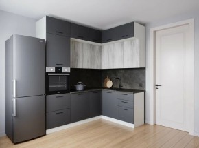 Кухонный гарнитур угловой Санторини 2200*1700 (Стол. 26мм) в Коротчаево - korotchaevo.mebel24.online | фото 1