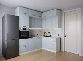 Кухонный гарнитур угловой Смоки 2200*1700 (Стол. 26мм) в Коротчаево - korotchaevo.mebel24.online | фото