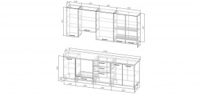 Кухонный гарнитур Умбра 2400 h950 (Стол. 26мм) в Коротчаево - korotchaevo.mebel24.online | фото 2