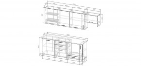 Кухонный гарнитур Виола 2550 (Стол. 26мм) в Коротчаево - korotchaevo.mebel24.online | фото 2