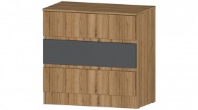 ЛЕНОРА Комод 3 ящика (графит) в Коротчаево - korotchaevo.mebel24.online | фото