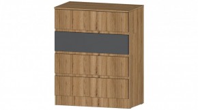 ЛЕНОРА Комод 4 ящика (графит) в Коротчаево - korotchaevo.mebel24.online | фото