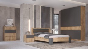 ЛЕНОРА Спальный гарнитур (модульный) графит в Коротчаево - korotchaevo.mebel24.online | фото
