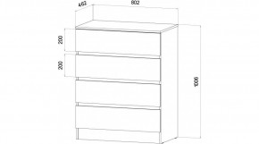 ЛЕНОРА Спальный гарнитур (модульный) графит в Коротчаево - korotchaevo.mebel24.online | фото 3