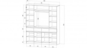 ЛЕНОРА Спальный гарнитур (модульный) графит в Коротчаево - korotchaevo.mebel24.online | фото 9