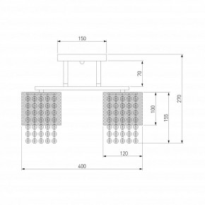Люстра на штанге Eurosvet Bonnie 30137/3 золото в Коротчаево - korotchaevo.mebel24.online | фото 4