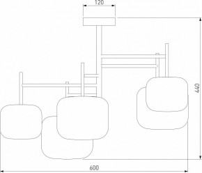 Люстра на штанге Eurosvet Jar 70128/5 золото в Коротчаево - korotchaevo.mebel24.online | фото 3