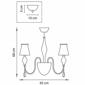 Люстра на штанге Lightstar Escica 806050 в Коротчаево - korotchaevo.mebel24.online | фото 6