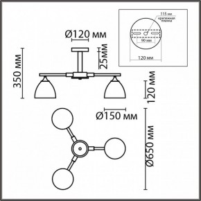 Люстра на штанге Lumion Colange 8095/3C в Коротчаево - korotchaevo.mebel24.online | фото 5