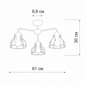Люстра на штанге Vitaluce V3102 V3102-1/3PL в Коротчаево - korotchaevo.mebel24.online | фото 2