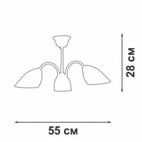 Люстра на штанге Vitaluce V3335 V3335-7/3PL в Коротчаево - korotchaevo.mebel24.online | фото 3