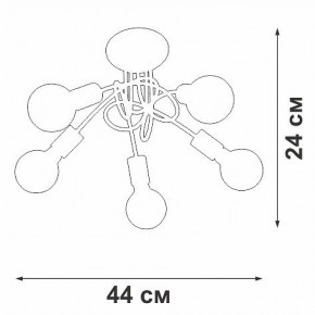 Люстра на штанге Vitaluce V3727 V3727-0/5PL в Коротчаево - korotchaevo.mebel24.online | фото 5