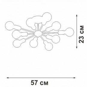 Люстра на штанге Vitaluce V4261 V4261-0/10PL в Коротчаево - korotchaevo.mebel24.online | фото 4