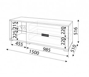 Мармарис (гостиная) М03 ТВ-тумба в Коротчаево - korotchaevo.mebel24.online | фото 2
