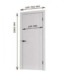 Межкомнатная дверь Bolivar Каньон браун (комплект) 600 в Коротчаево - korotchaevo.mebel24.online | фото