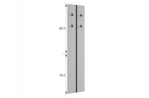 МЕРСИ Прихожая (модульная) графит в Коротчаево - korotchaevo.mebel24.online | фото 3