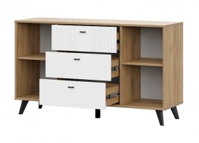 МИЛАН Спальня (Дуб Золотой/Белый матовый) в Коротчаево - korotchaevo.mebel24.online | фото 15