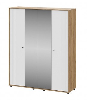 МИЛАН Спальня (Дуб Золотой/Белый матовый) в Коротчаево - korotchaevo.mebel24.online | фото 41