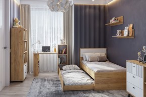 МИЛАН Спальня (Дуб Золотой/Белый матовый) в Коротчаево - korotchaevo.mebel24.online | фото 46