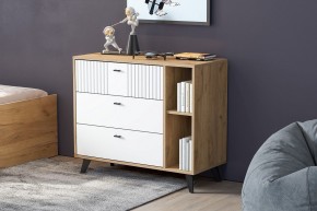 МИЛАН Спальня (Дуб Золотой/Белый матовый) в Коротчаево - korotchaevo.mebel24.online | фото 47