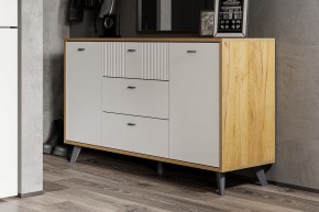 МИЛАН Спальня (Дуб Золотой/Белый матовый) в Коротчаево - korotchaevo.mebel24.online | фото 48