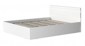 МС "Хилтон" Кровать 1,6 (Белый текстурный) в Коротчаево - korotchaevo.mebel24.online | фото 2
