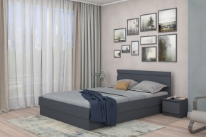МС "Хилтон" Кровать 1,6 (графит) в Коротчаево - korotchaevo.mebel24.online | фото